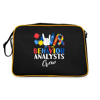 Analystes du comportement Équipe Thérapeute ABA Comportementale - Sac Retro - noir/or - Dos