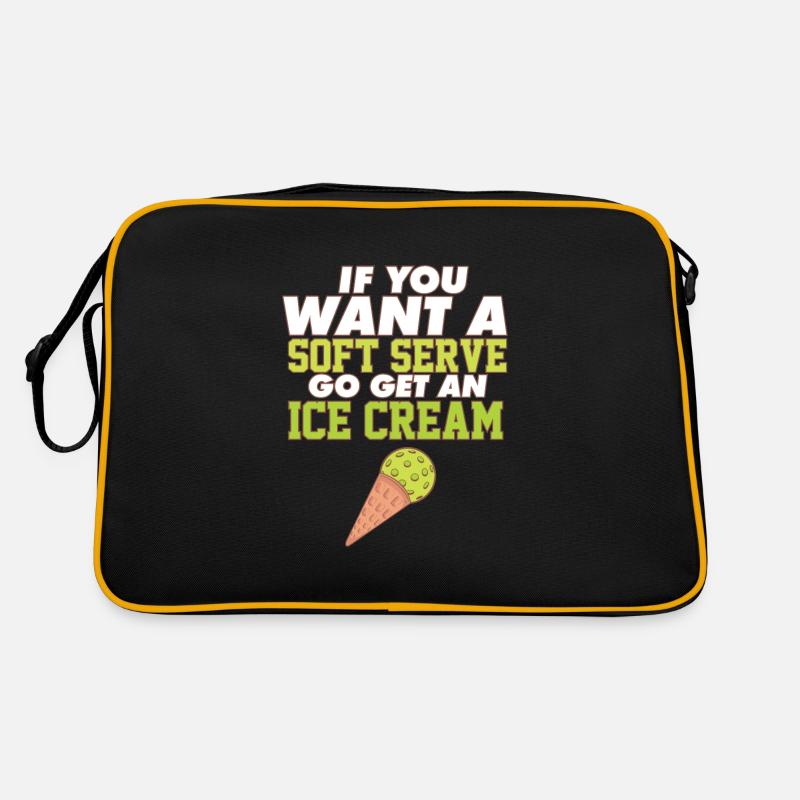 Funny Pickleball If You Want A Soft Serve Go Get Retro Tasche