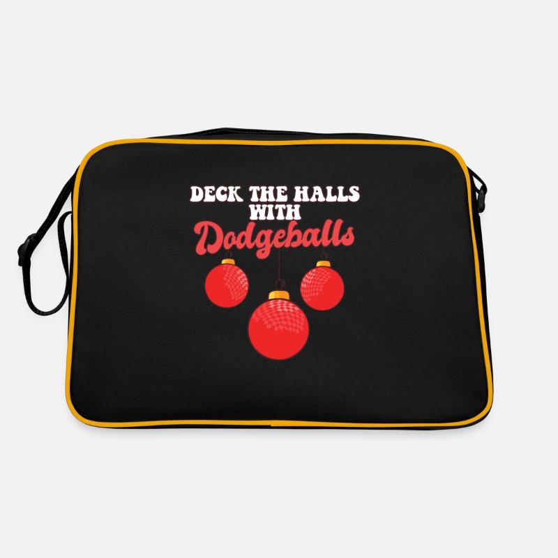 Deck The Halls With Dodgeball Player Coach Retro Bag