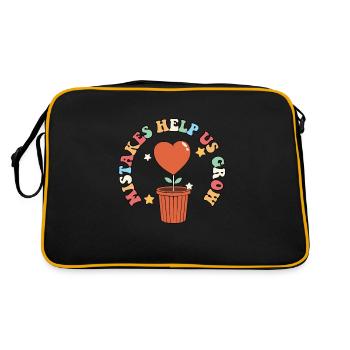 Back To School Mistakes Help Us Grow Students - Retro Bag - black/gold - Back