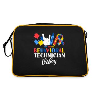 Technicien comportemental Vibes Enregistré ABA - Sac Retro - noir/or - Dos