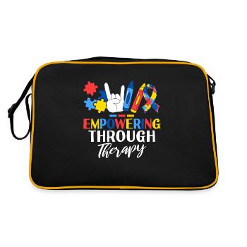Autonomiser par la thérapie Thérapeute ABA - Sac Retro - noir/or - Dos