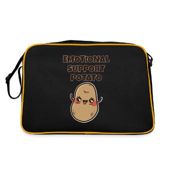 Soutien émotionnel Soutien Gentillesse extravertie - Sac Retro - noir/or - Dos
