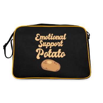 Soutien émotionnel Soutien Gentillesse extravertie - Sac Retro - noir/or - Dos