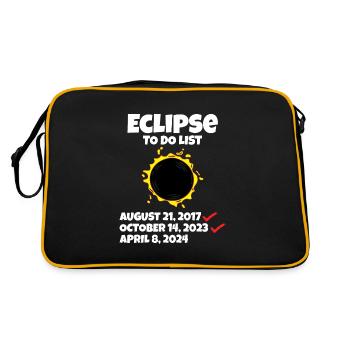 Liste des éclipses à faire Trajectoire de la totalité Solaire total - Sac Retro - noir/or - Dos