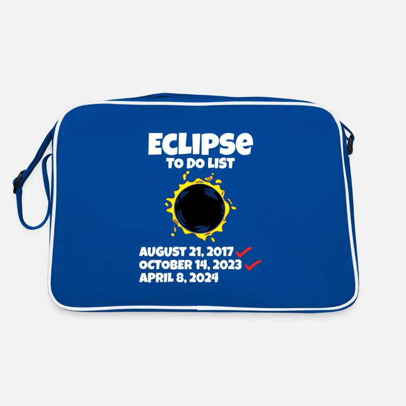Eclipse to do List Path of Totality Total Solar Retro Tasche