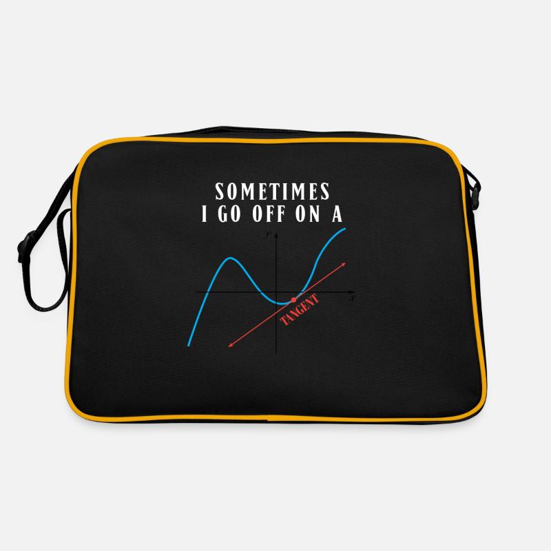 Math Pun Sometimes I Go Off On A Tangent Retro Bag