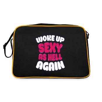 Réveillé sexy comme l’enfer à nouveau drôle confiance en soi - Sac Retro - noir/or - Dos