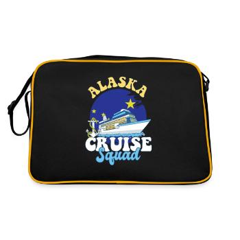 Voyage de vacances en famille de l’escouade de croisière en Alaska - Sac Retro - noir/or - Dos