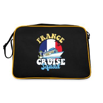 Voyage de vacances en famille France Cruise Squad - Sac Retro - noir/or - Dos