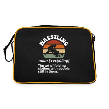 Définition de la lutte Pro Wrestler Fan Wrestling - Sac Retro - noir/or - Dos