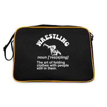 Définition de la lutte Pro Wrestler Fan Wrestling - Sac Retro - noir/or - Dos