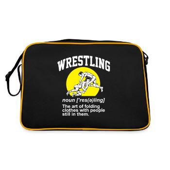 Définition de la lutte Pro Wrestler Fan Wrestling - Sac Retro - noir/or - Dos