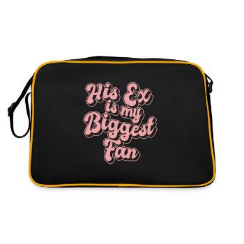 His Ex Is My Biggest Fan Ex-Girlfriend Break Up - Retro Tasche - Schwarz/Gold - Hinten