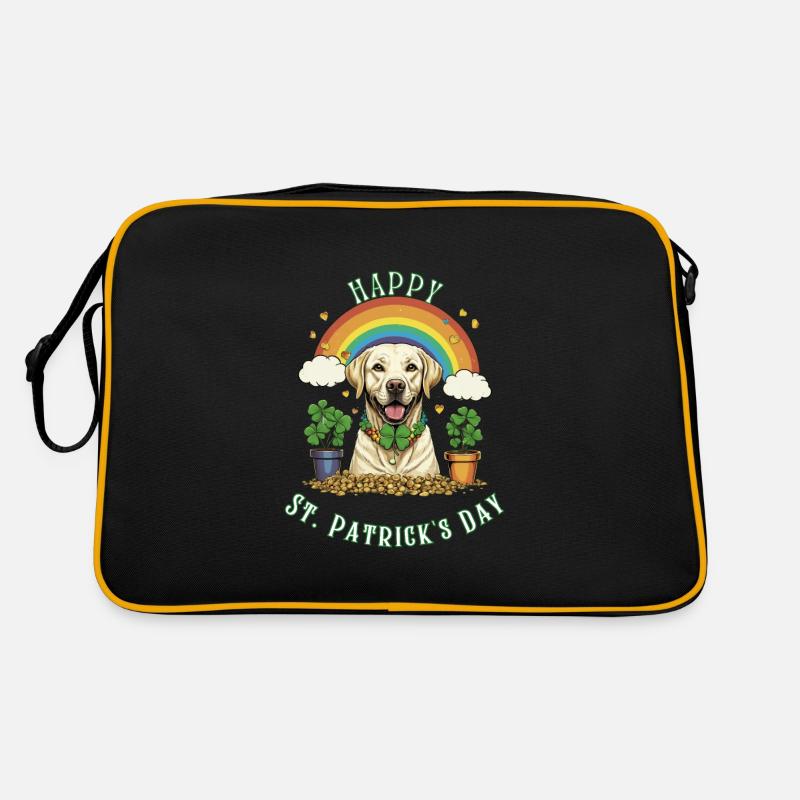 Clover St. Patrick's Day Labrador Retro Tasche