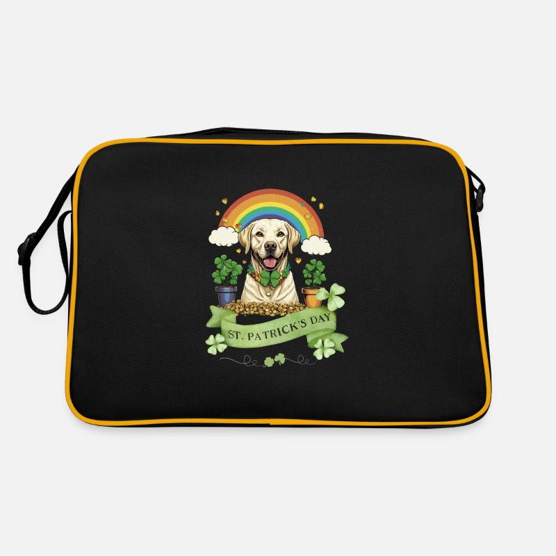 Clover St. Patrick's Day Labrador Retro Tasche