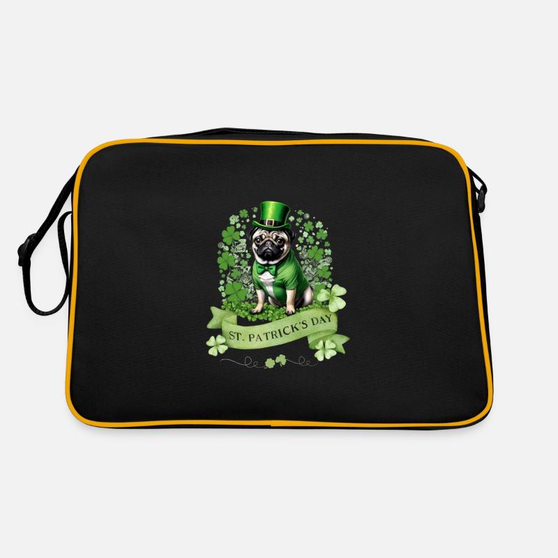 Carlin de la Saint-Patrick I Shamrock Carlin de la Saint-Paddy Sac Retro