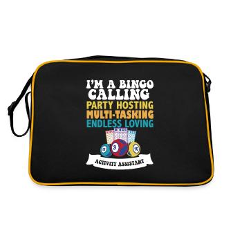 Fier de l’appréciation de l’assistant d’activité - Sac Retro - noir/or - Dos