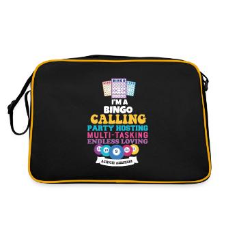 Fier de l’appréciation de l’assistant d’activité - Sac Retro - noir/or - Dos