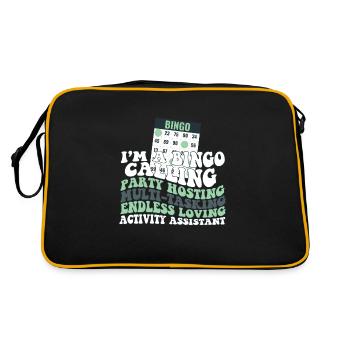 Fier de l’appréciation de l’assistant d’activité - Sac Retro - noir/or - Dos