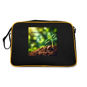 Nature - Sac Retro - noir/or - Dos