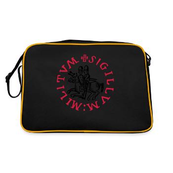 templars knights symbol - Sac Retro - noir/or - Dos