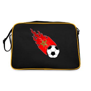 Football Fireball Maroc - Sac Retro - noir/or - Dos