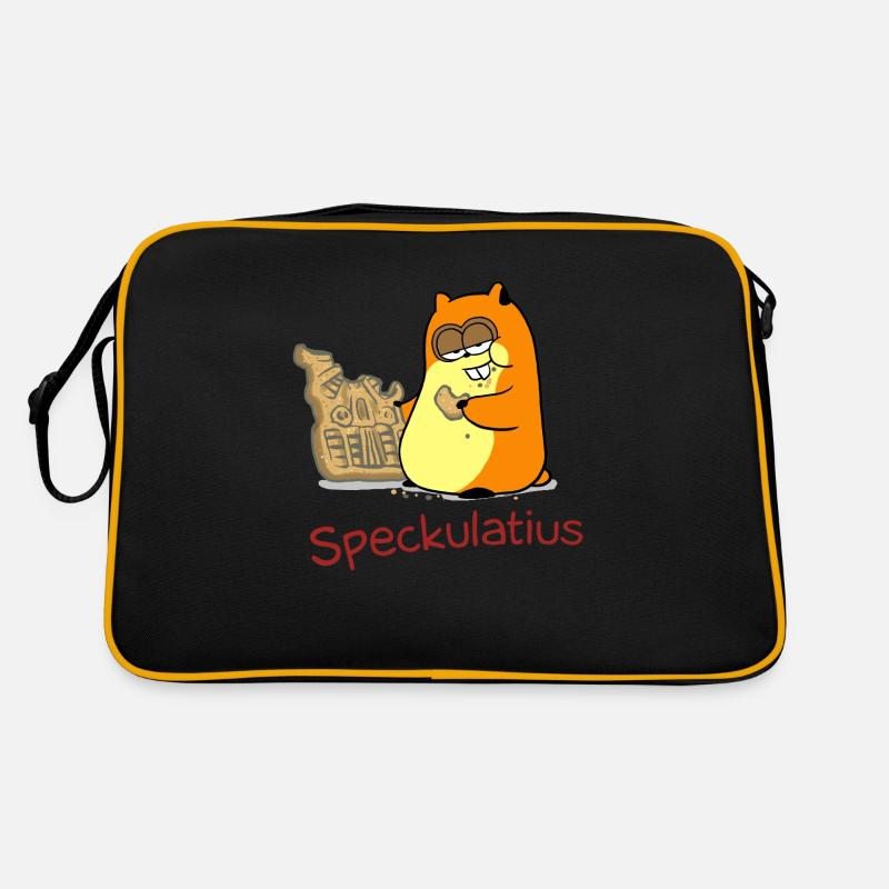 Speckulatius - Retro Tasche - Schwarz/Gold