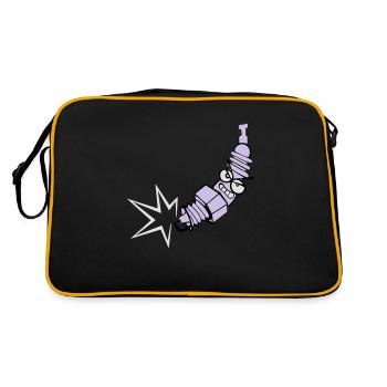 Zündkerze mit Farbänderungsfunktion - Retro Tasche - Schwarz/Gold - Hinten