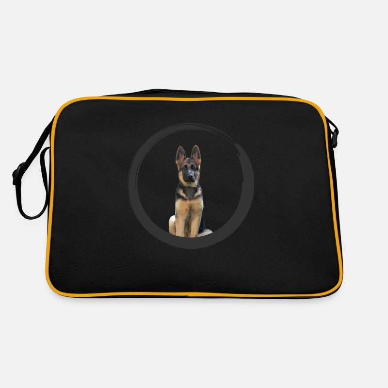 German shepherd Retro Bag