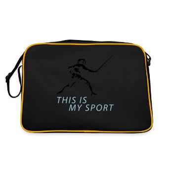 fechten_122012_b_2c - Retro Bag - black/gold - Back