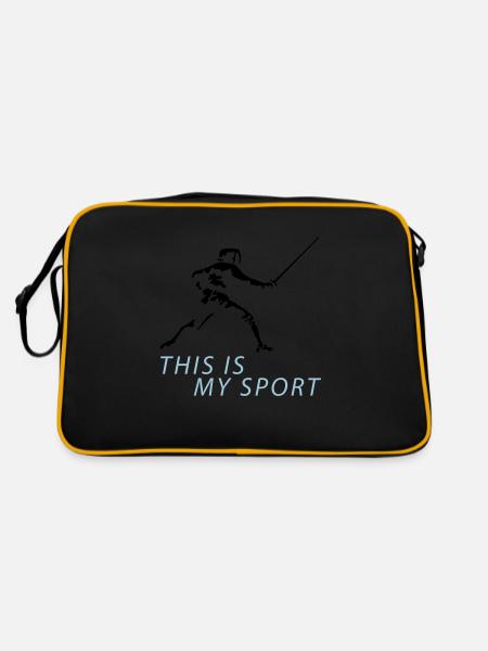 fechten_122012_b_2c - Retro Bag - black/gold - Back