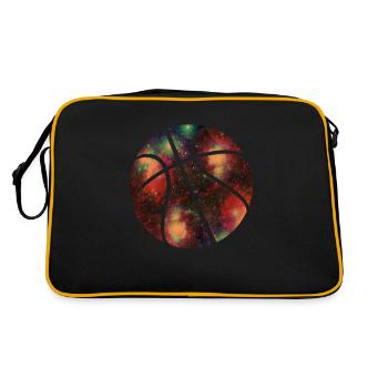 basketball galaxy - Retro Bag - black/gold - Back