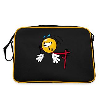 Smiley High Jump - Sac Retro - noir/or - Dos
