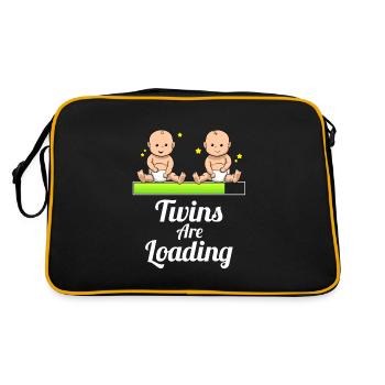Les jumeaux chargent des jumeaux grossesse - Sac Retro - noir/or - Dos