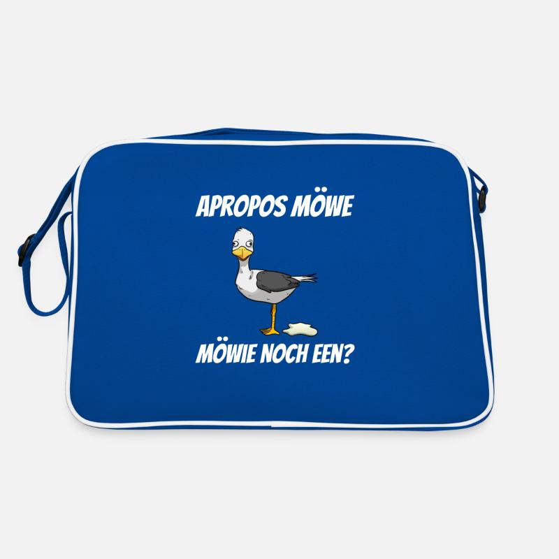 Apropos Möwe Möwie noch een? Plattdeutsch Retro Tasche