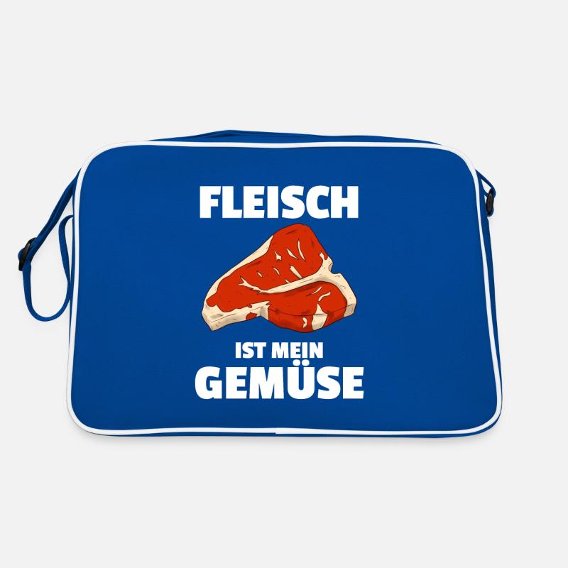 Fleisch Ist Mein Gemüse Fleischesser Retro Tasche