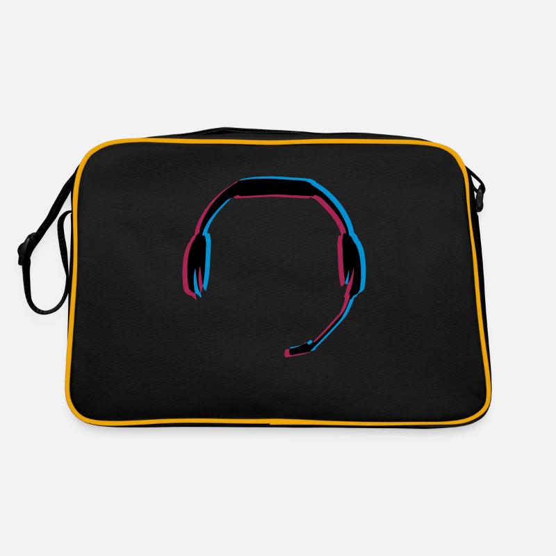 3D Effekt Headset Retro Tasche