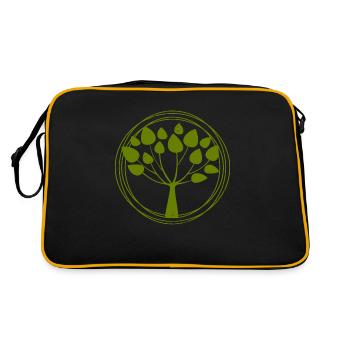 arbre de la vie - Sac Retro - noir/or - Dos