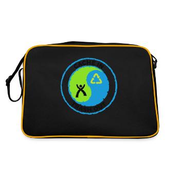 Cache in trash out - Retro Bag - black/gold - Back