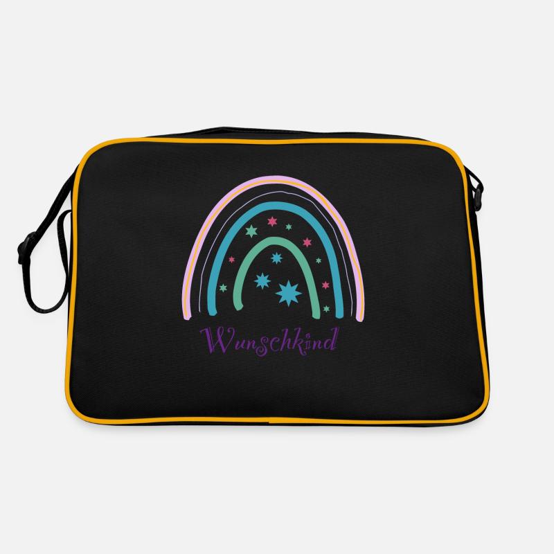wunschkind - Retro Tasche - Schwarz/Gold