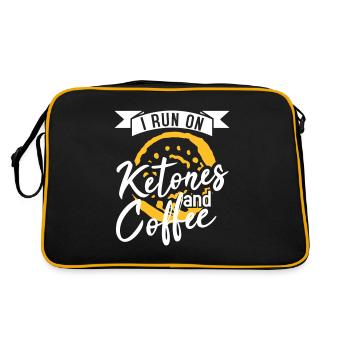 I run on ketones and coffee - Retro Bag - black/gold - Back