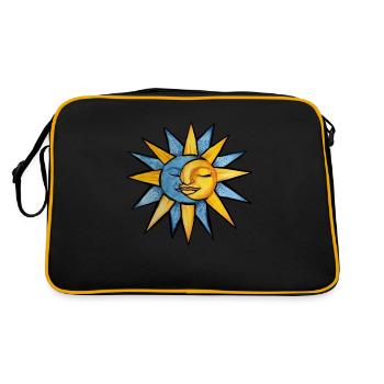 soleil de lune - Sac Retro - noir/or - Dos