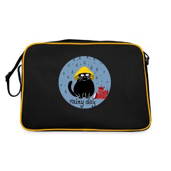rainy days - Retro Bag - black/gold - Back