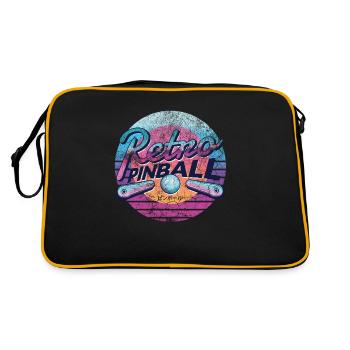 Rétro Pinball Flipper fente machine rétro rétro vintage - Sac Retro - noir/or - Dos