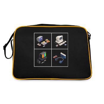 Never forget 90s 90s Never forget gift - Sac Retro - noir/or - Dos