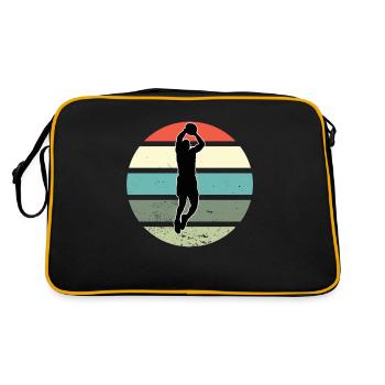 Basket-ball sport basket-ball retro club - Sac Retro - noir/or - Dos