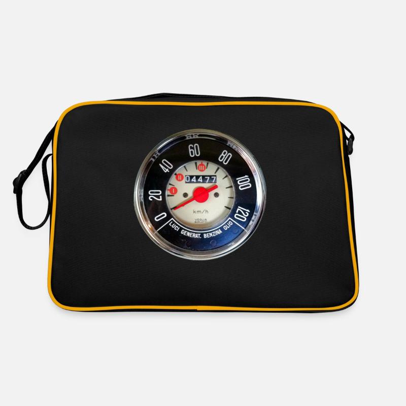 Tachimetro 500 Nuova - Borsa retrò - nero/oro