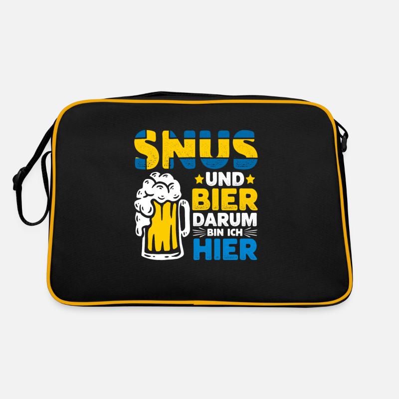 Snus Tabak Nikotin Retro Tasche