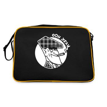 Nick Knatterton with Joint - Retro Bag - black/gold - Back